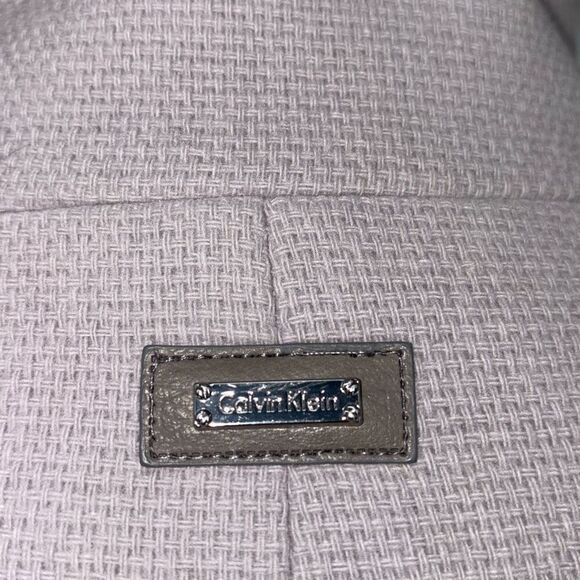 Calvin Klein Wool Blend Mock Neck Full Zip Jacket Lavender Size 16 - Picture 7 of 15